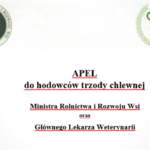 Apel ministra rolnictwa …do ministra rolnictwa